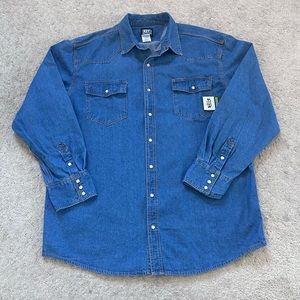 KEY denim shirt NWT